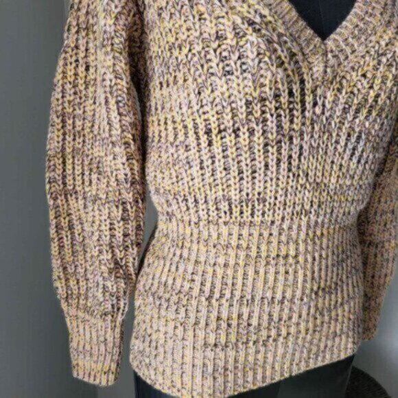 Anthropologie Wool blendV Neck Sweater NWT Sz XS - Picture 2 of 10